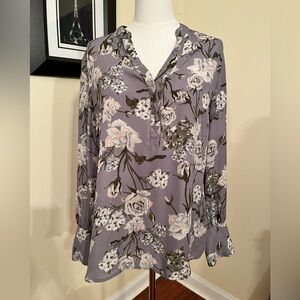 Kut from the Kloth Lavender Floral Blouse
